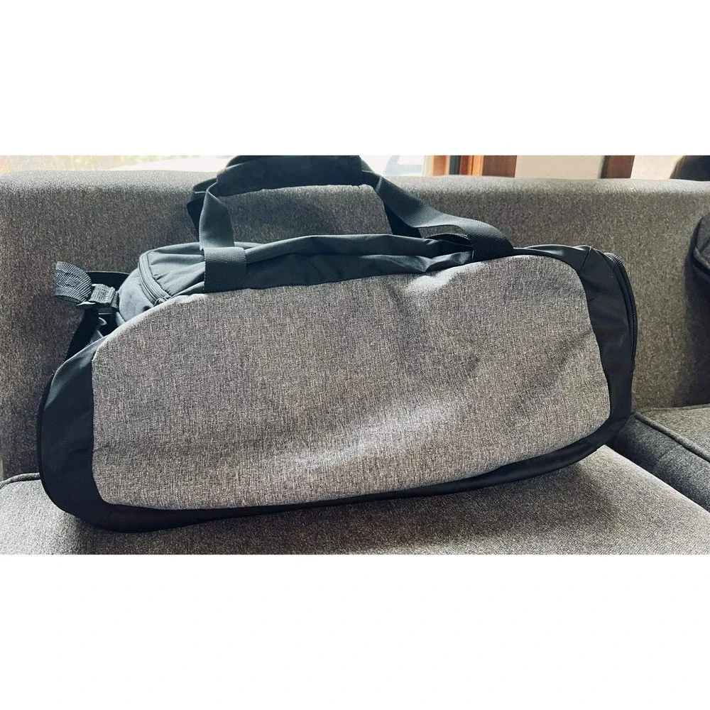 Under Armour Duffle Bag Unisex Black Gray Storm Water Resistant Gym Travel